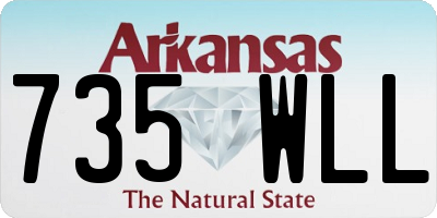 AR license plate 735WLL