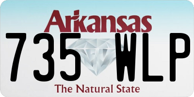 AR license plate 735WLP