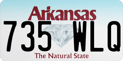 AR license plate 735WLQ