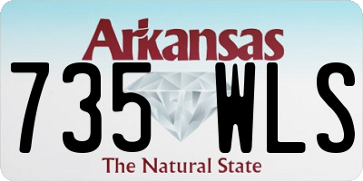 AR license plate 735WLS