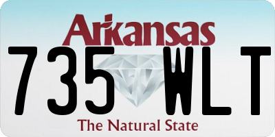 AR license plate 735WLT