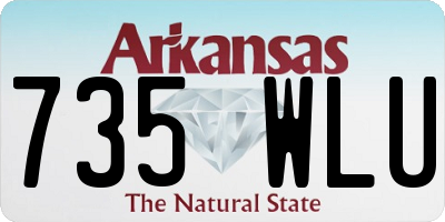 AR license plate 735WLU