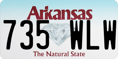 AR license plate 735WLW