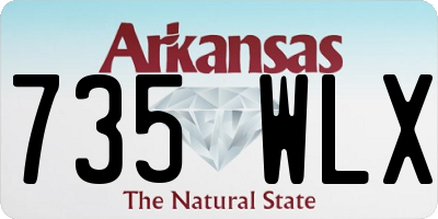 AR license plate 735WLX
