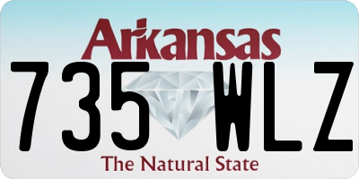 AR license plate 735WLZ