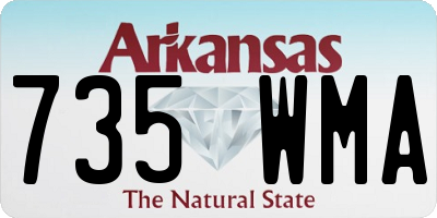 AR license plate 735WMA
