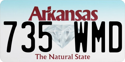 AR license plate 735WMD