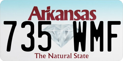 AR license plate 735WMF