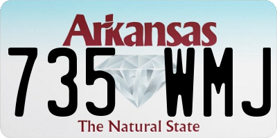 AR license plate 735WMJ