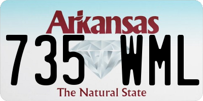 AR license plate 735WML