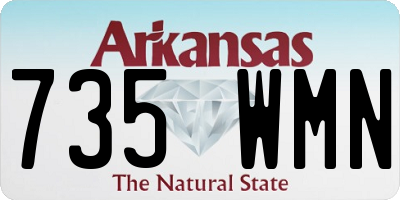 AR license plate 735WMN