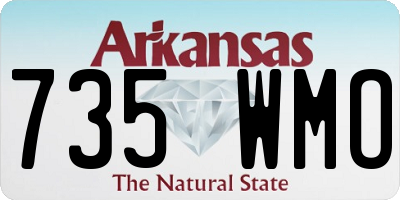 AR license plate 735WMO