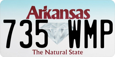 AR license plate 735WMP