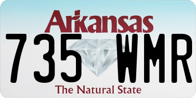 AR license plate 735WMR