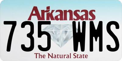 AR license plate 735WMS