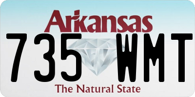 AR license plate 735WMT