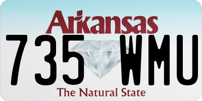 AR license plate 735WMU