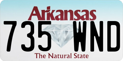AR license plate 735WND