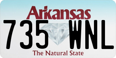 AR license plate 735WNL