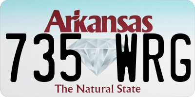 AR license plate 735WRG