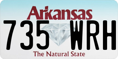 AR license plate 735WRH