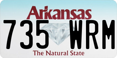 AR license plate 735WRM