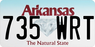 AR license plate 735WRT