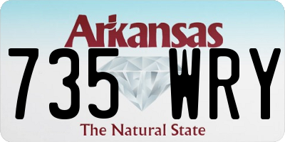 AR license plate 735WRY