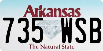 AR license plate 735WSB