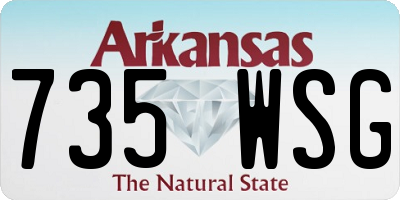 AR license plate 735WSG