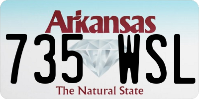 AR license plate 735WSL