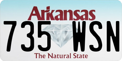 AR license plate 735WSN