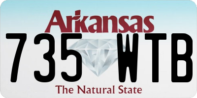 AR license plate 735WTB