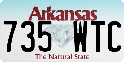 AR license plate 735WTC