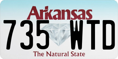 AR license plate 735WTD