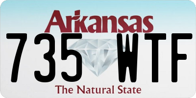 AR license plate 735WTF