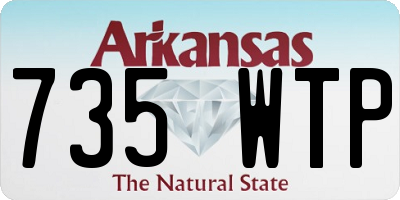 AR license plate 735WTP