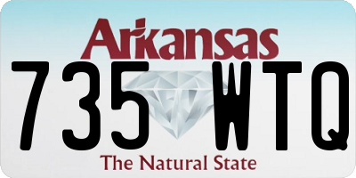 AR license plate 735WTQ