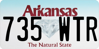 AR license plate 735WTR
