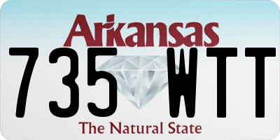 AR license plate 735WTT