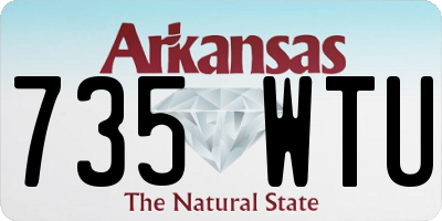 AR license plate 735WTU