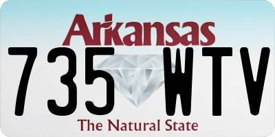AR license plate 735WTV