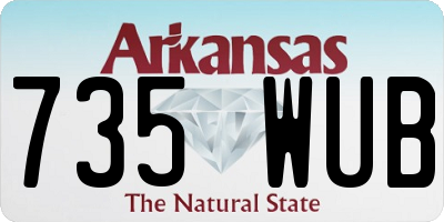 AR license plate 735WUB