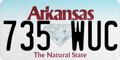 AR license plate 735WUC