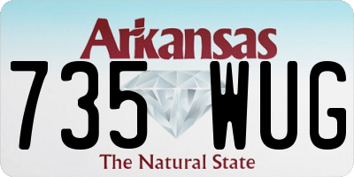 AR license plate 735WUG