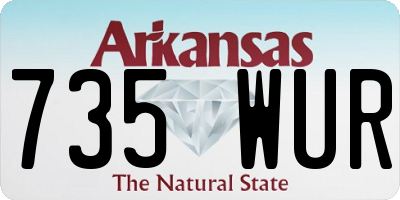 AR license plate 735WUR