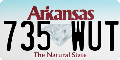 AR license plate 735WUT