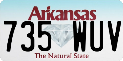 AR license plate 735WUV