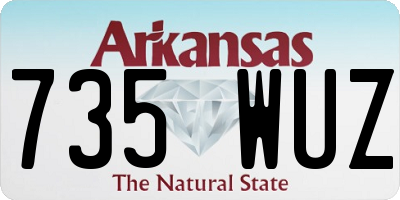 AR license plate 735WUZ