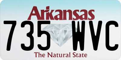 AR license plate 735WVC